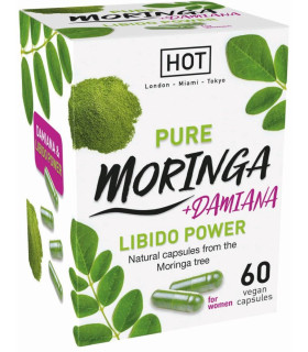 Капсулы для повышения либидо HOT Premium Moringa женские, 60 шт - No Taboo