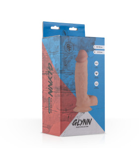 Фалоімітатор реалістичний Glynn Real Fantasy, бежевий, 24 х 5 см - No Taboo