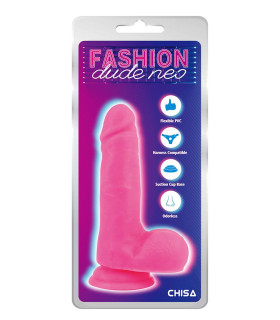 Фаллоимитатор реалистичный Chisa Dude Neo на присоске, розовый, 18 х 4 см - No Taboo