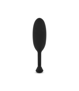 Анальная пробка M Easytoys, силиконовая, черная, 10.4 х 3 см - No Taboo