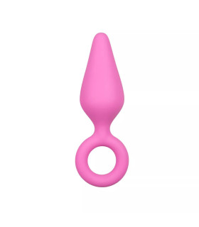 Анальная пробка L Easytoys, силиконовая, розовая, 10 х 4.5 см - No Taboo
