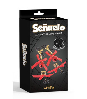 Набор зажимов на соски с колокольчиками Chisa Senuelo Kit, красный, 2 пары - No Taboo