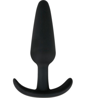 Анальная пробка L Easytoys, силиконовая, черная, 12.5 х 3.2 см - No Taboo