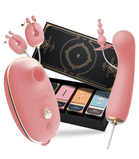 Набор секс-игрушек Qingnan Quartet, розовый, 4 предмета - No Taboo