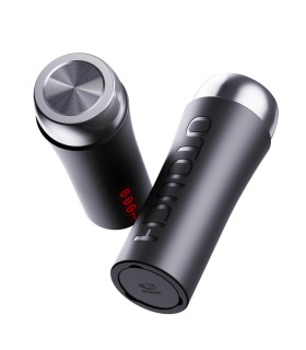 Мастурбатор у колбі з вібрацією і підігрівом Inscup 2 OTOUCH, чорний, 26 х 5 см - No Taboo