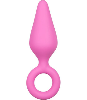 Анальная пробка M Easytoys, силиконовая, розовая, 13 х 3.5 см - No Taboo