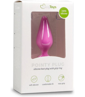 Анальная пробка M Easytoys, силиконовая, розовая, 13 х 3.5 см - No Taboo