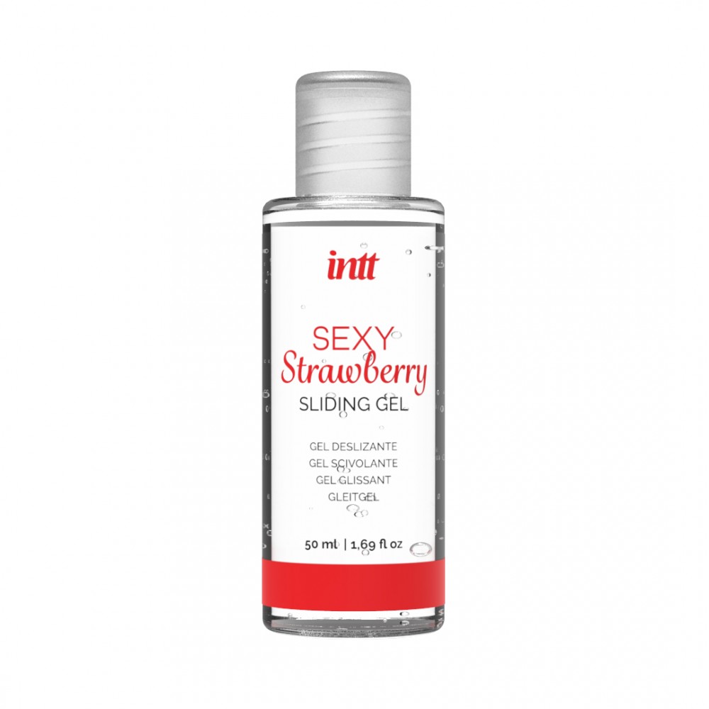 Оральний лубрикант зі смаком полуниці Sexy Strawberry Intt, на водній основі, 50 мл (215028), zoom