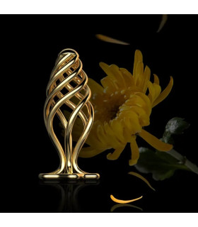 Анальная пробка полая Sevanda, металлическая, золотая, 6.3 х 2.2 см - No Taboo