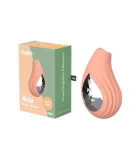 Вакуумный стимулятор для клитора с вибрацией Aria Chisa Kissen, силиконовый, розовый - No Taboo