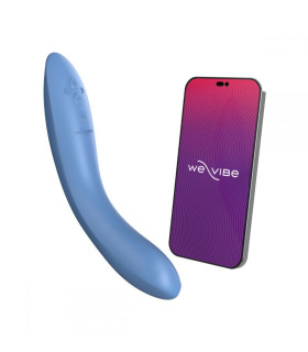 Вибратор для точки G Rave 2 We-Vibe, силиконовый, синий, 19.3 х 3 см - No Taboo