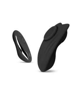 Вибратор в трусики с пультом Buzzy Butterfly EasyToys, силиконовый, черный - No Taboo