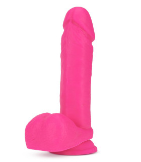 Фаллоимитатор реалистичный двойной плотности Neo Blush, на присоске, киберкожа, розовый, 20 х 4.5 см - No Taboo