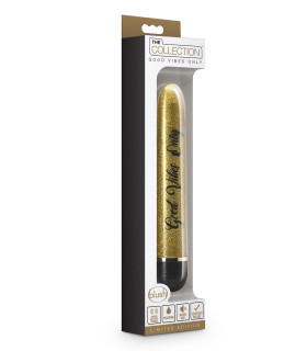 Вибратор с надписью Fabulous Blush, золотой, 17.7 х 2.5 см - No Taboo