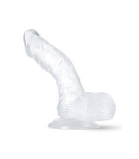 Фалоімітатор реалістичний з присоскою B Yours Blush, прозорий, 16.5 х 3.8 см - No Taboo