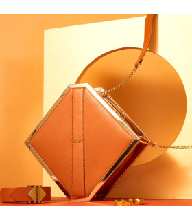 Бондажный набор в сумке Mysterious Square Kink Lockink, кожаная, коричневая, 4 предмета - No Taboo