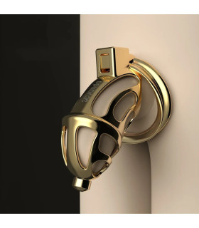 Пояс вірності з трьома кільцями та замком на ключ Sevanda, металевий, золотий - No Taboo