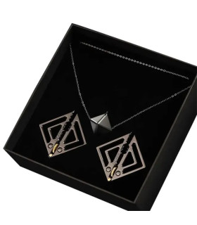 Зажимы для сосков с тяжелой подвеской Lockink, металлические, серые - No Taboo