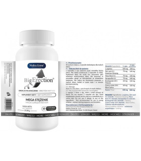 Биологически активная добавка для укрепления эрекции BigErection Medica, 60 капсул - No Taboo