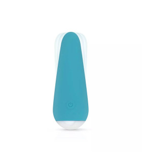 Вибратор нереалистичный Julia Cala Azul, силиконовый, бирюзовый, 10.5 х 4 см - No Taboo