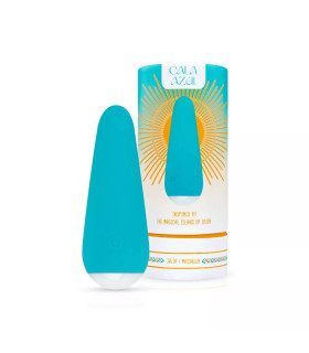 Вибратор нереалистичный Julia Cala Azul, силиконовый, бирюзовый, 10.5 х 4 см - No Taboo