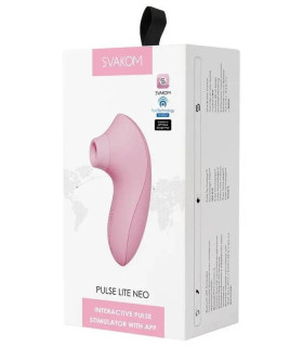 Вакуумний стимулятор клітора Pulse Lite Neo Svakom, силіконовий, рожевий - No Taboo