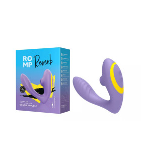 Бесконтактный вибратор-стимулятор ROMP Reverb, силиконовый, фиолетовый, 14 х 2 см - No Taboo