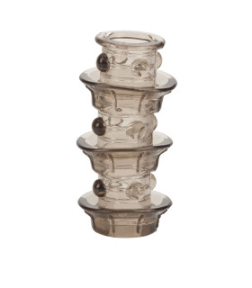 Насадка на пеніс із рельєфом Dr. Joel Kaplan CalExotics, сіра, 8.2 х 3.7 см - No Taboo