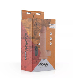 Вибратор реалистичный с пультом Glynn Real Fantasy, бежевый, 25 х 5 см - No Taboo