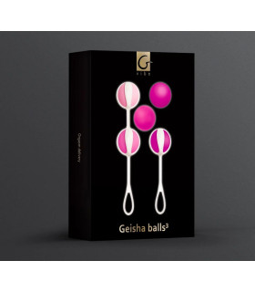 Набір вагінальних кульок Geisha Balls 3 Gvibe, силіконові, рожеві, 5 шт. - No Taboo