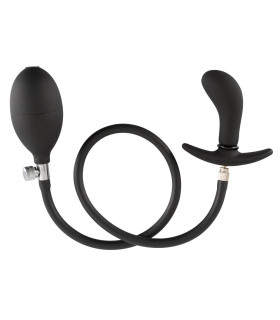 Анальная пробка с накачкой You2Toys, силиконовая, черная, 8 х 3 см - No Taboo