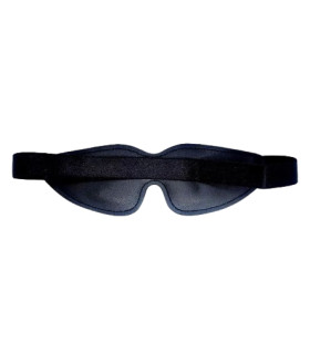 Маска на глаза IDEA SM на резинке, из искусственной кожи, черная - No Taboo