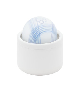 Вибратор для клитора Mizu-Temari Iroha, силиконовый, белый, 7 х 6 см - No Taboo