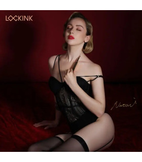Тіклер-ручка з 5 насадками Lockink, металева, золота - No Taboo