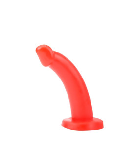 Страпон на ремнях, реалистичный, красный, 18 см х 4.3 см (поврежденная упаковка) - No Taboo