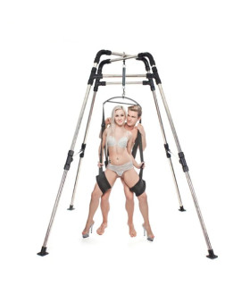 Подставка для секс-качелей Roomfun, металлическая, серебряная - No Taboo