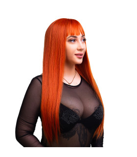 Перука довга пряма, темно-руда - No Taboo