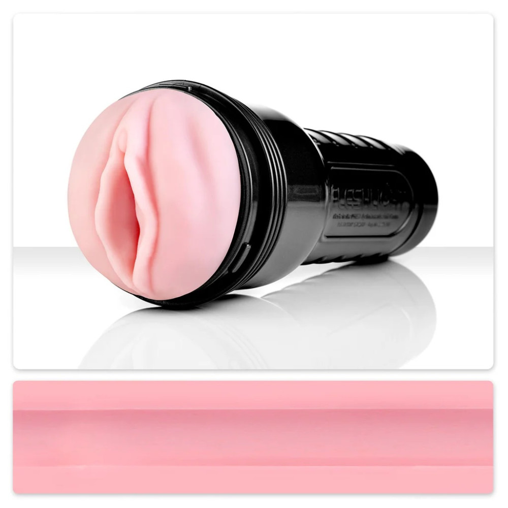 Мастурбатор вагіна в колбі Fleshlight Pink Lady Original, кібершкіра, бежевий, 25.4 х 10 см (217984), zoom