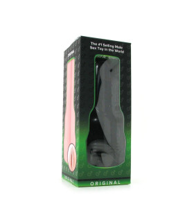 Мастурбатор вагіна в колбі Fleshlight Pink Lady Original, кібершкіра, бежевий, 25.4 х 10 см - No Taboo