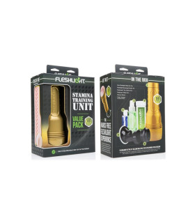 Набор мастурбатор реалистичный Fleshlight Stamina Training Unit STU Value Pack, 5 предметов - No Taboo