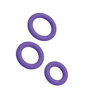 Набор эреционных колец ROMP Remix Trio, силиконовые, фиолетовые, 3 шт - No Taboo