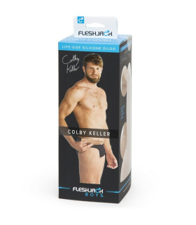 Фаллоимитатор реалистичный Colby Keller Fleshlight, силиконовый, бежевый, 19 х 5 см - No Taboo
