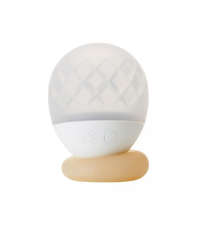 Вибратор для клитора с подсветкой Ukidama Iroha, силиконовый, белый, 7 х 5.7 см - No Taboo