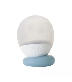 Вибратор для клитора с подсветкой Ukidama Iroha, силиконовый, белый, 7 х 5.7 см - No Taboo