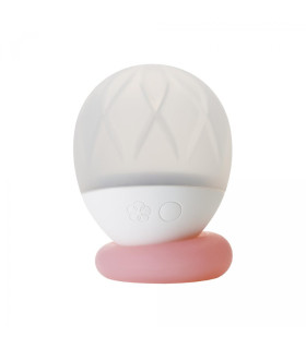 Вибратор для клитора с подсветкой Ukidama Iroha, силиконовый, белый, 7 х 5.7 см - No Taboo