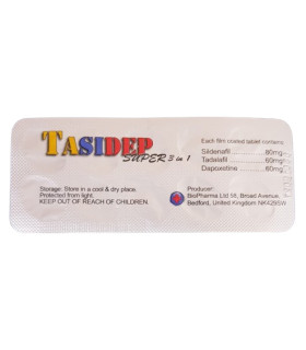 Таблетки для усиления эрекции Tasidep 3in1, 10 таблеток - No Taboo