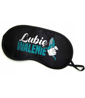 Маска на глаза с рисунком, атласная, черная - No Taboo