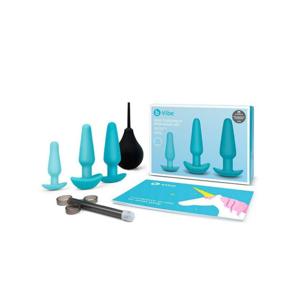 Набір для анального сексу B-Vibe Anal Training & Education Set, 6 предметів, блакитний (217475), zoom
