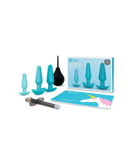 Набір для анального сексу B-Vibe Anal Training & Education Set, 6 предметів, блакитний - No Taboo