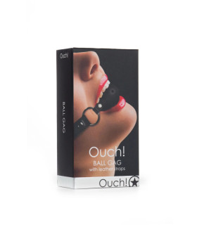 Кляп-кулька Ouch! Ball Gag, чорний - No Taboo